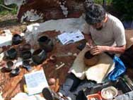 façonnage de poteries néolithiques