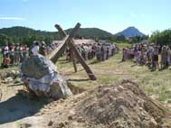 dressage d'un menhir