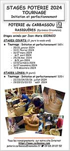 stages poterie 2024