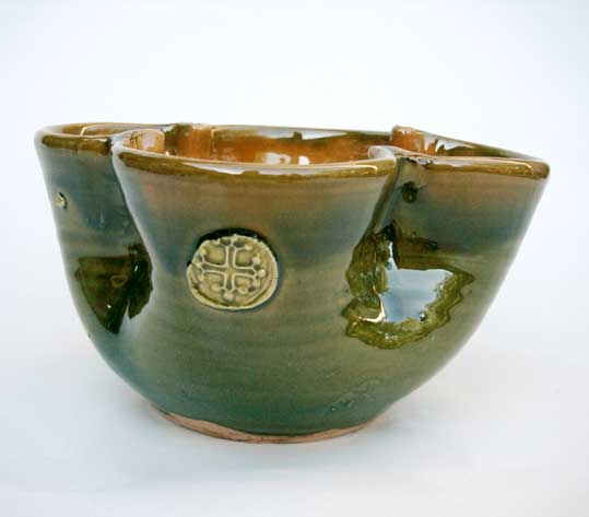 Tasse Ancienne En Argent Massif - Objet Décoratif Polylobé, Origine Europe
